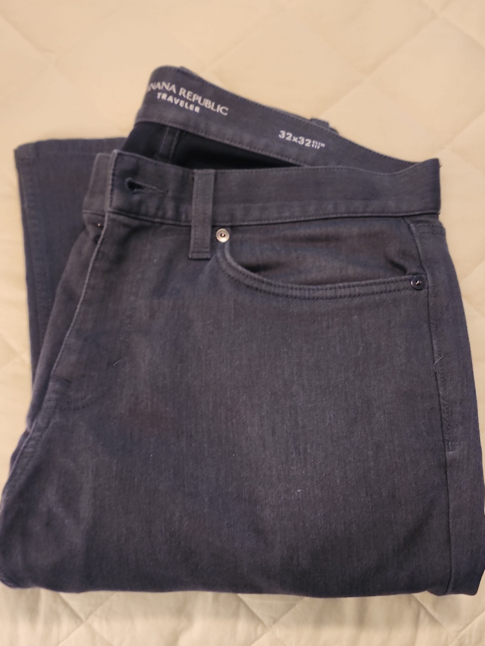 Banana Republic Men's Slim Straight Jeans in Dark Blue